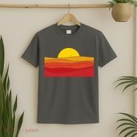 70s Retro Vintage Sunset T-Shirt thumb 2