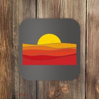 70s Retro Vintage Sunset Coaster
