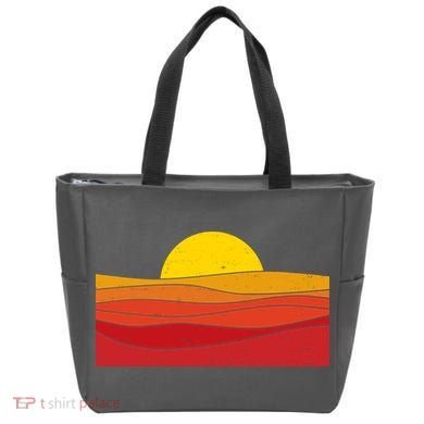 70s Retro Vintage Sunset Tote Bag