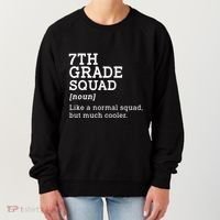 7th Seventh Grade Squad Student Teacher Back To School Gift Women's Sweatshirt thumb 0