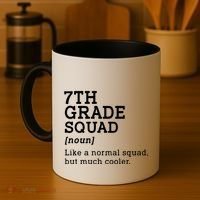 7th Seventh Grade Squad Student Teacher Back To School Gift Coffee Mug thumb 4