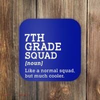 7th Seventh Grade Squad Student Teacher Back To School Gift Coaster thumb 0