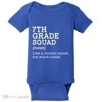 7th Seventh Grade Squad Student Teacher Back To School Gift Baby Bodysuit thumb 0