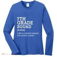 7th Seventh Grade Squad Student Teacher Back To School Gift Women's Long Sleeve Shirt thumb 0