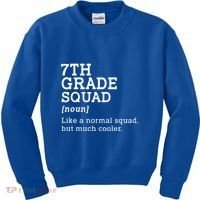 7th Seventh Grade Squad Student Teacher Back To School Gift Kids Sweatshirt thumb 0