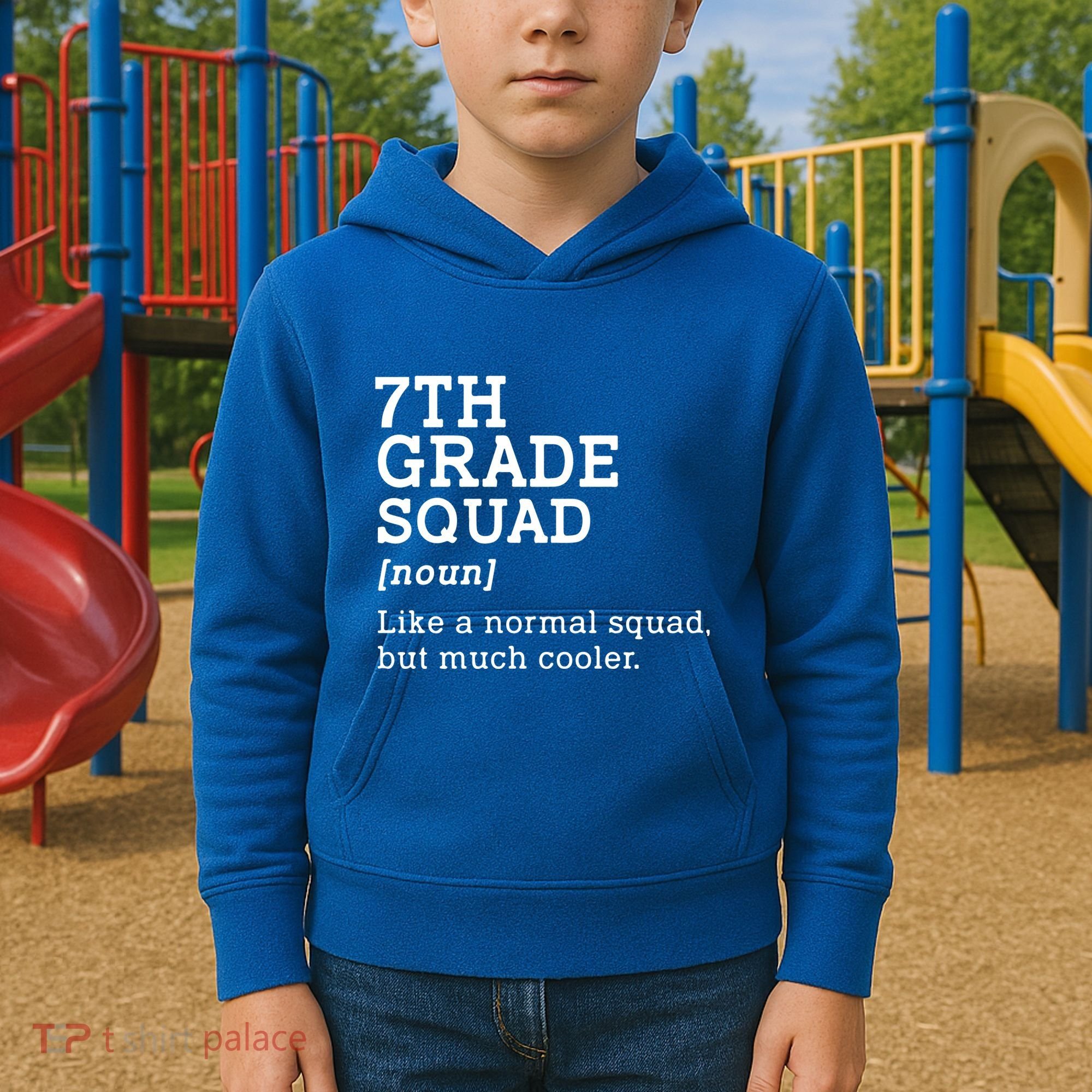 7th Seventh Grade Squad Student Teacher Back To School Gift Kids Hoodie