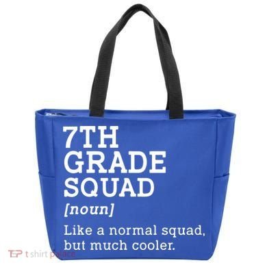 7th Seventh Grade Squad Student Teacher Back To School Gift Tote Bag