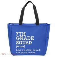 7th Seventh Grade Squad Student Teacher Back To School Gift Tote Bag thumb 0