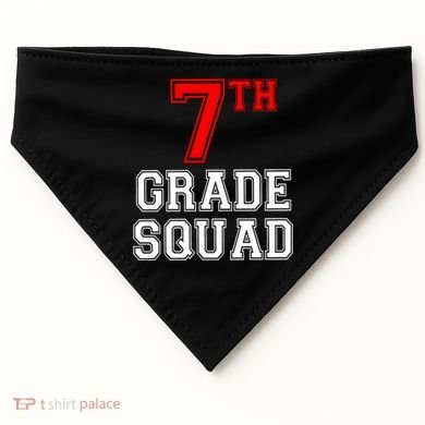 7th Seventh Grade Squad Back To School Teacher Gift USA-Made Doggie Bandana