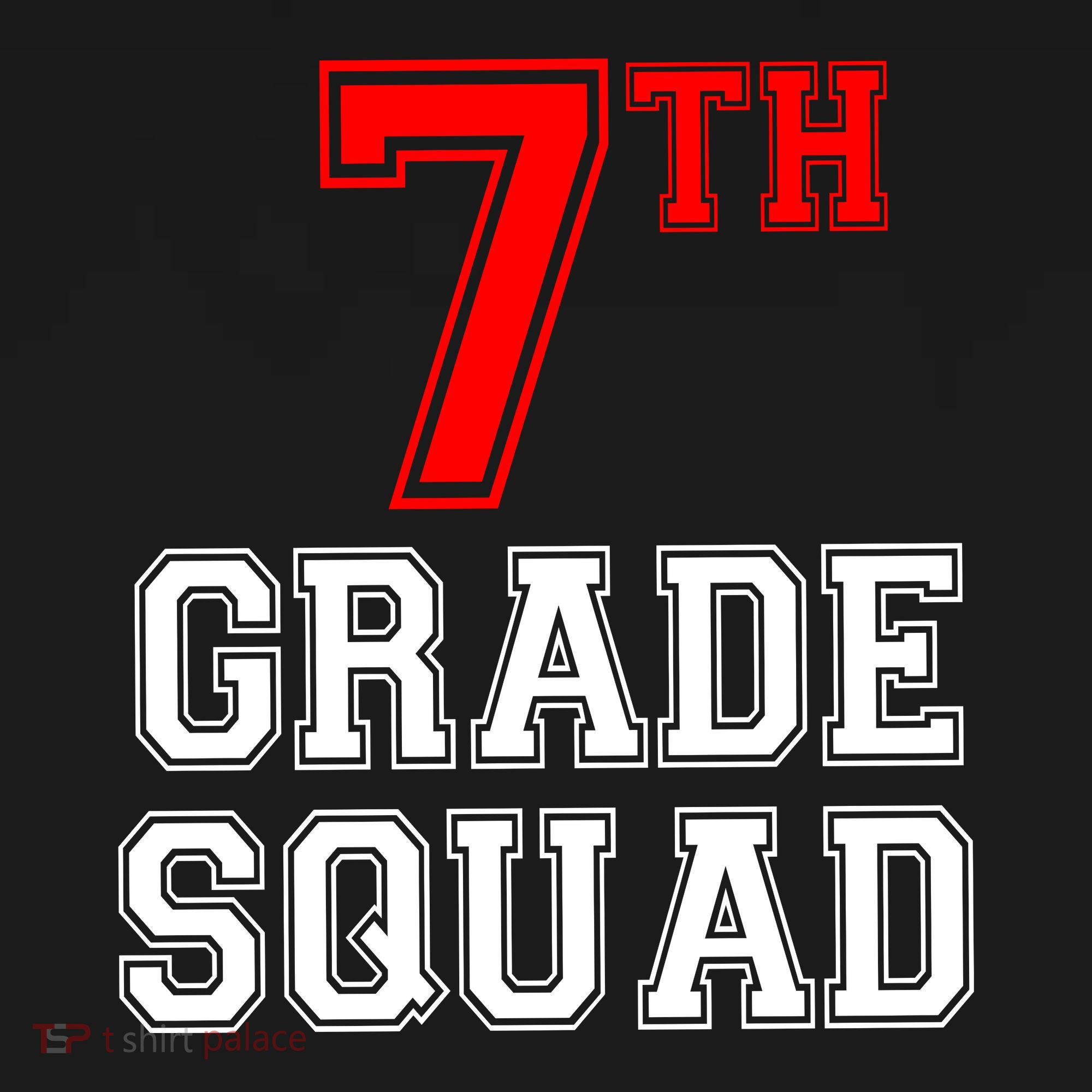 7th Seventh Grade Squad Back To School Teacher Gift USA-Made Doggie Bandana
