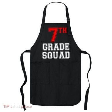 7th Seventh Grade Squad Back To School Teacher Gift Apron