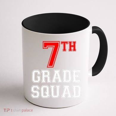 7th Seventh Grade Squad Back To School Teacher Gift Coffee Mug back