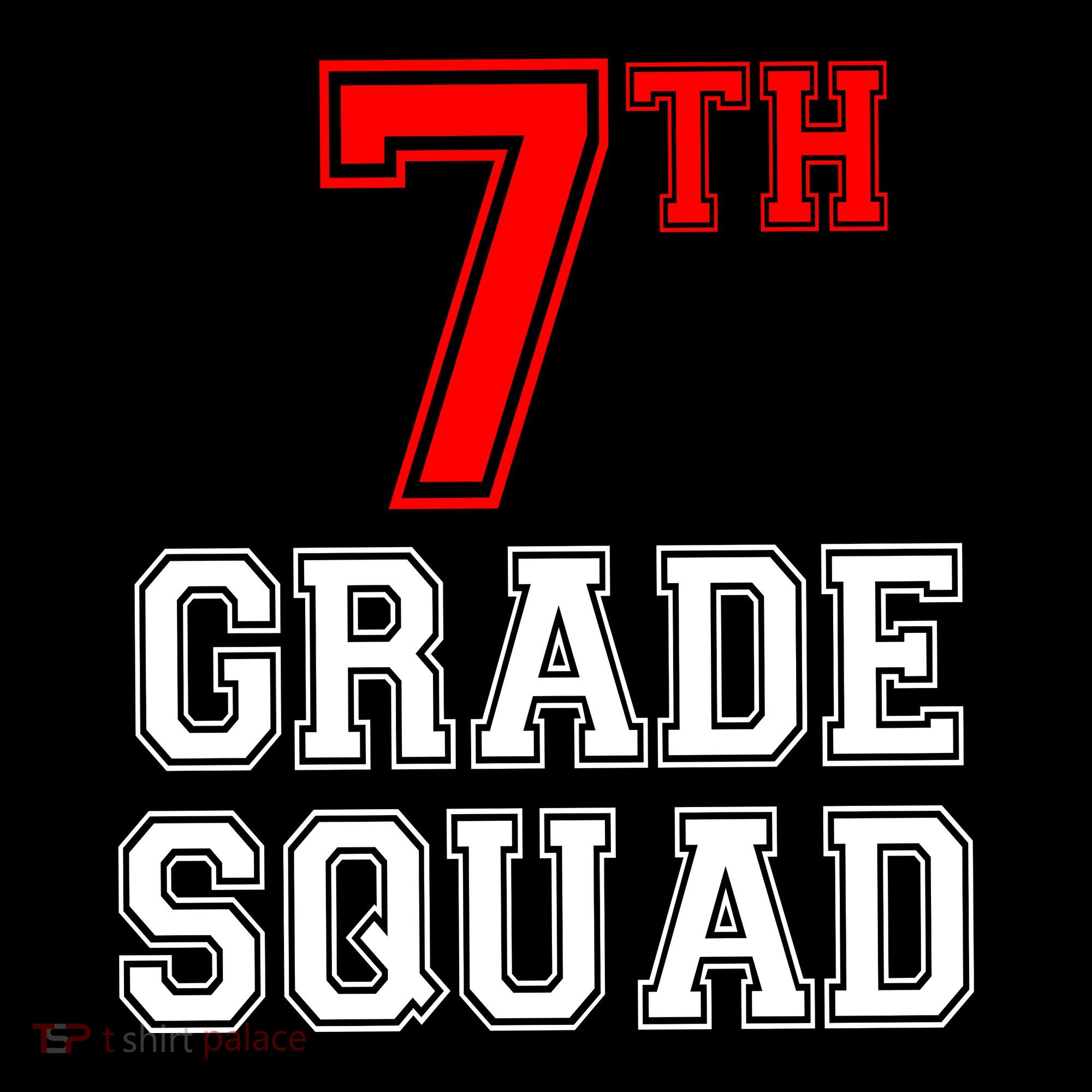 7th Seventh Grade Squad Back To School Teacher Gift Coaster