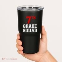 7th Seventh Grade Squad Back To School Teacher Gift Tumbler thumb 2