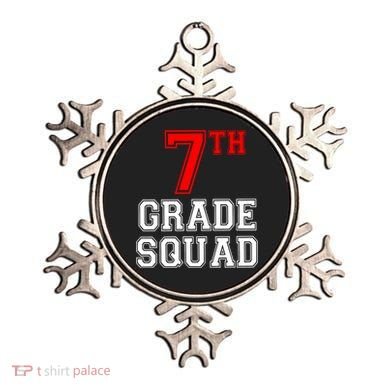 7th Seventh Grade Squad Back To School Teacher Gift Ornament