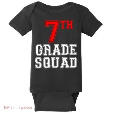7th Seventh Grade Squad Back To School Teacher Gift Baby Bodysuit