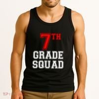 7th Seventh Grade Squad Back To School Teacher Gift Tank Top thumb 3