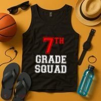 7th Seventh Grade Squad Back To School Teacher Gift Tank Top thumb 4