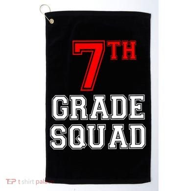 7th Seventh Grade Squad Back To School Teacher Gift Golf Towel