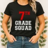 7th Seventh Grade Squad Back To School Teacher Gift Women's T-Shirt thumb 2