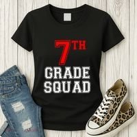 7th Seventh Grade Squad Back To School Teacher Gift Women's T-Shirt thumb 3