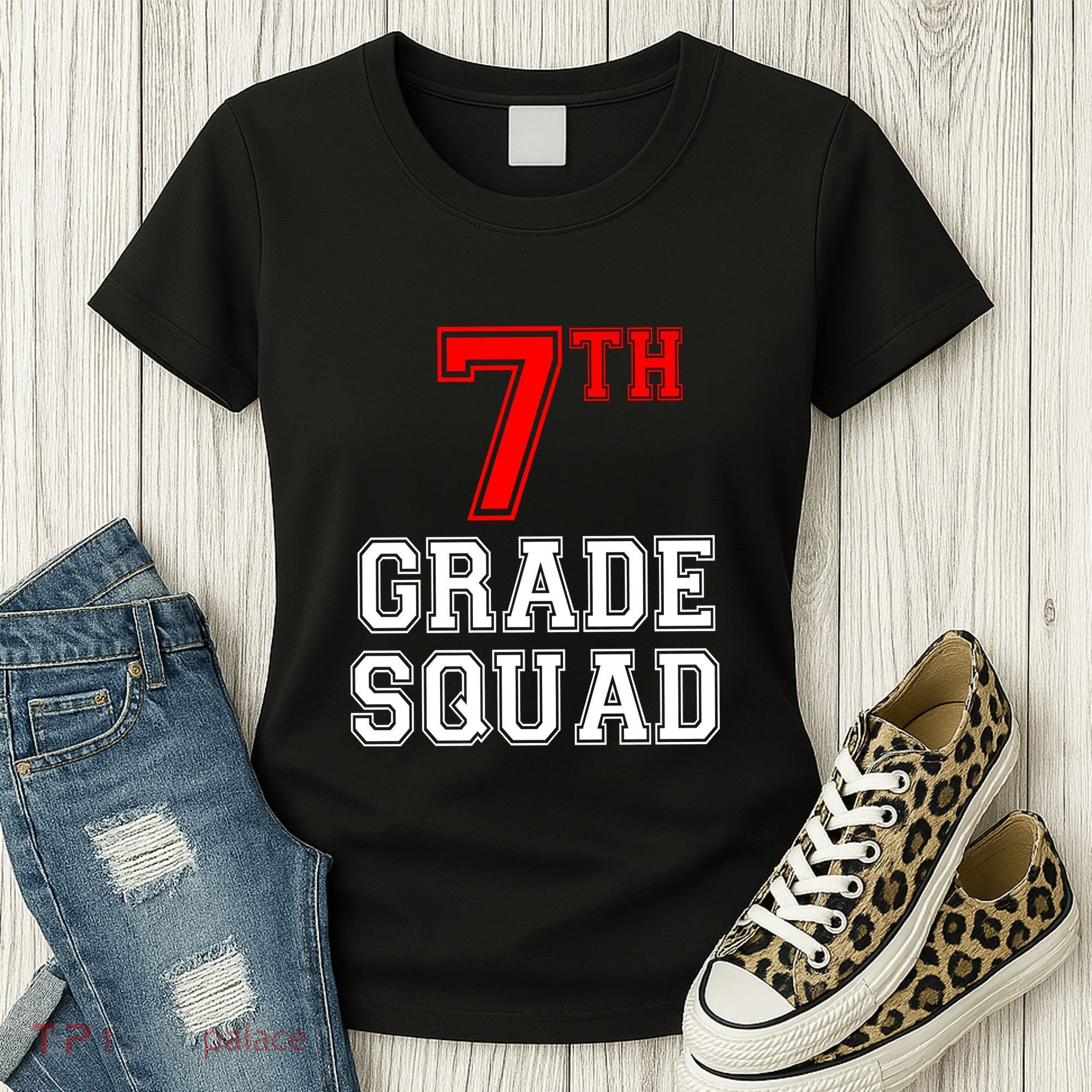 7th Seventh Grade Squad Back To School Teacher Gift Women's T-Shirt
