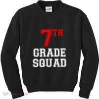 7th Seventh Grade Squad Back To School Teacher Gift Kids Sweatshirt thumb 0