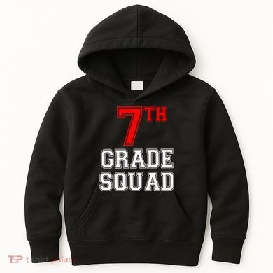 7th Seventh Grade Squad Back To School Teacher Gift Kids Hoodie