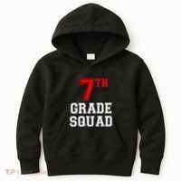 7th Seventh Grade Squad Back To School Teacher Gift Kids Hoodie thumb 0