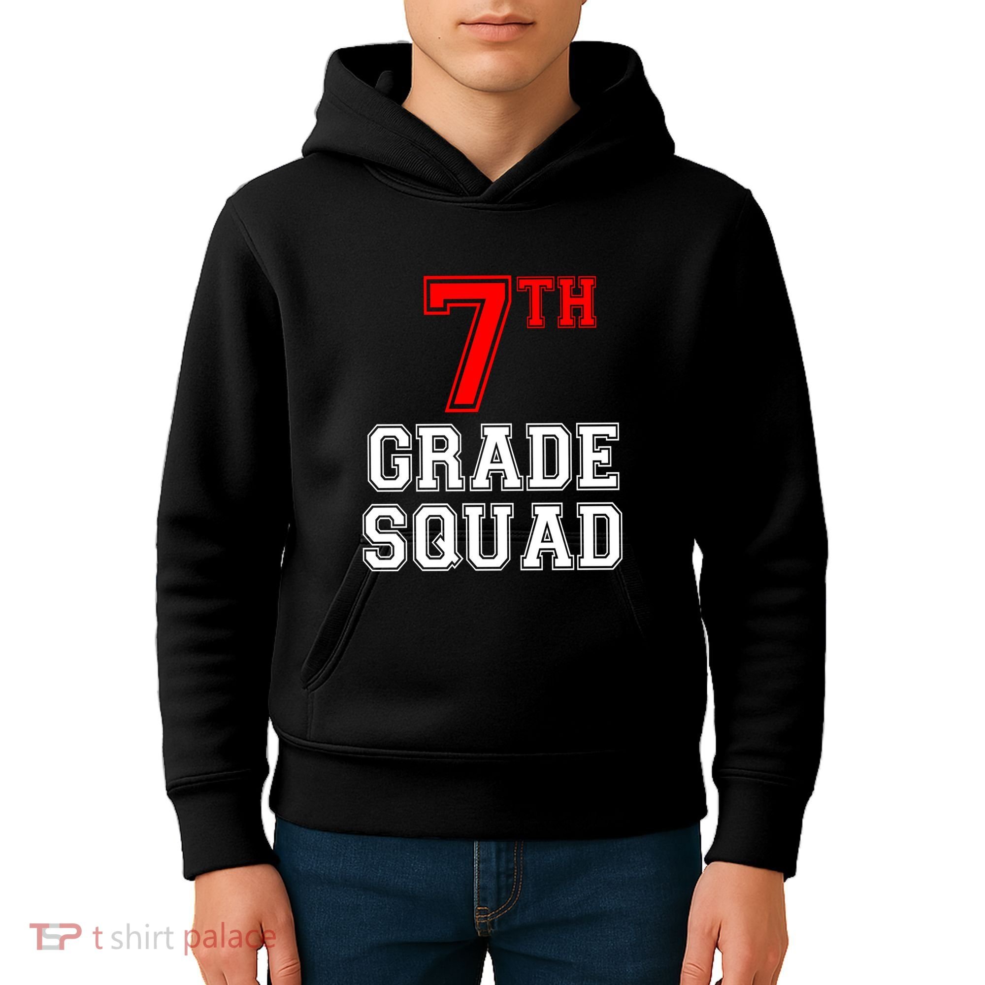 7th Seventh Grade Squad Back To School Teacher Gift Kids Hoodie