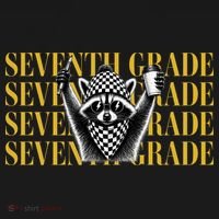 7th Seventh Grade Funny Raccoon Back To School Bucket Hat thumb 4