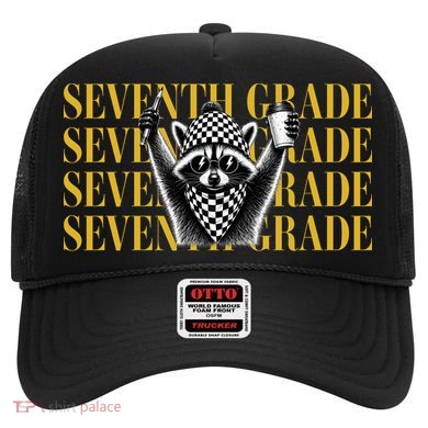 7th Seventh Grade Funny Raccoon Back To School Hat