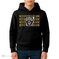 7th Seventh Grade Funny Raccoon Back To School Kids Hoodie thumb 4