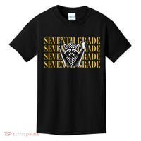7th Seventh Grade Funny Raccoon Back To School Kids T-Shirt thumb 0