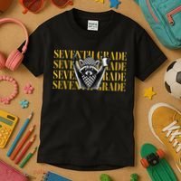 7th Seventh Grade Funny Raccoon Back To School Kids T-Shirt thumb 3