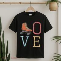 70s Skate Love Vintage Retro Roller Skating Gift T-Shirt thumb 2