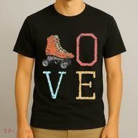70s Skate Love Vintage Retro Roller Skating Gift T-Shirt thumb 3