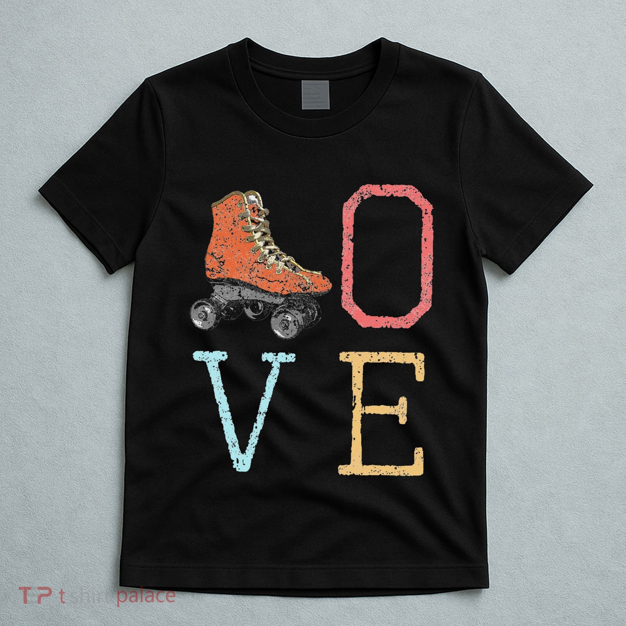 70s Skate Love Vintage Retro Roller Skating Gift T-Shirt