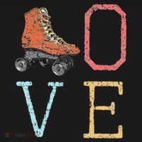 70s Skate Love Vintage Retro Roller Skating Gift T-Shirt thumb 7