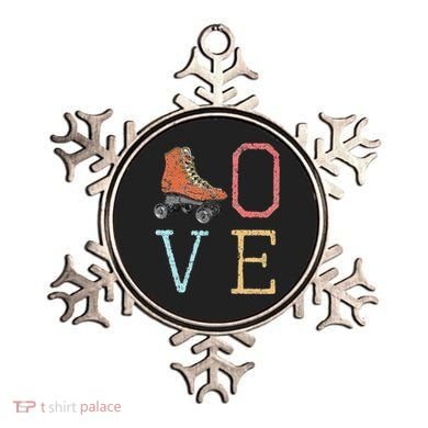 70s Skate Love Vintage Retro Roller Skating Gift Ornament