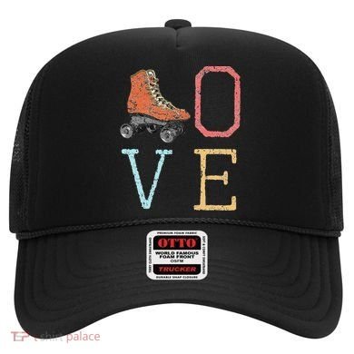 70s Skate Love Vintage Retro Roller Skating Gift Hat