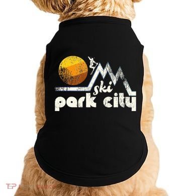 70s Style Ski Park City Utah Doggie Tank