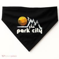 70s Style Ski Park City Utah USA-Made Doggie Bandana thumb 0