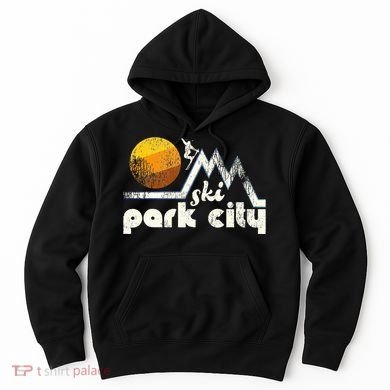 70s Style Ski Park City Utah Hoodie