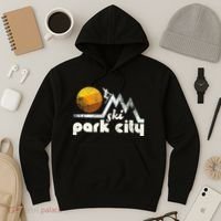 70s Style Ski Park City Utah Hoodie thumb 3