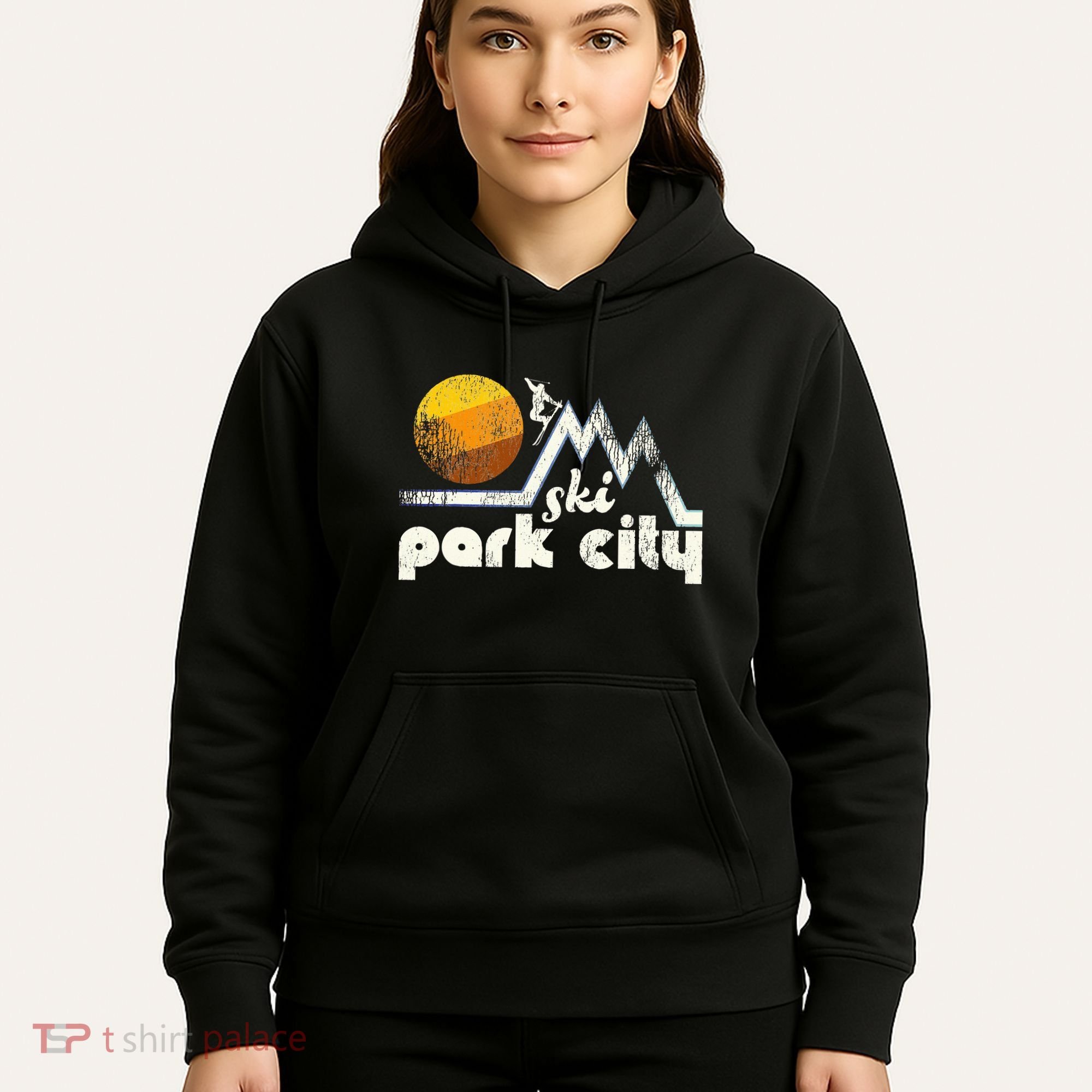 70s Style Ski Park City Utah Hoodie
