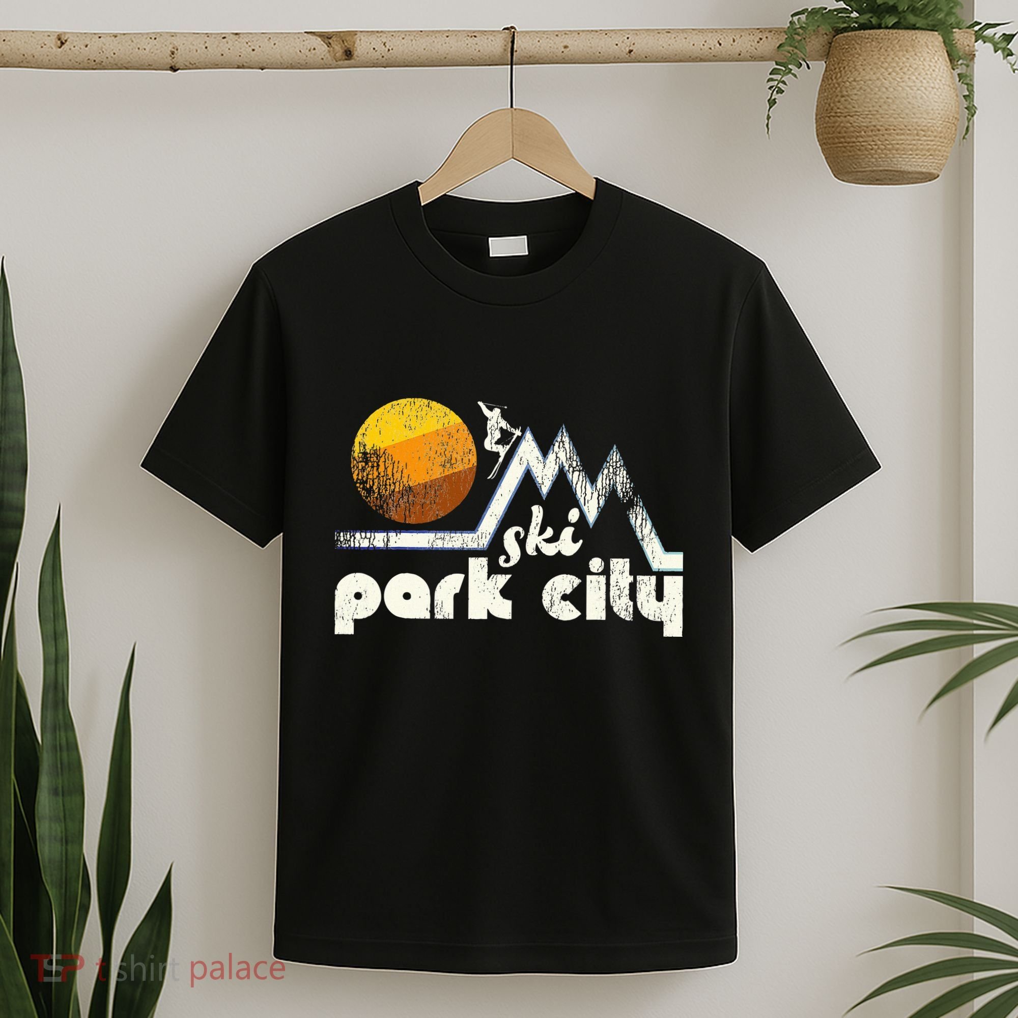 70s Style Ski Park City Utah T-Shirt