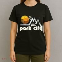 70s Style Ski Park City Utah T-Shirt thumb 4