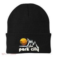70s Style Ski Park City Utah Beanie thumb 0