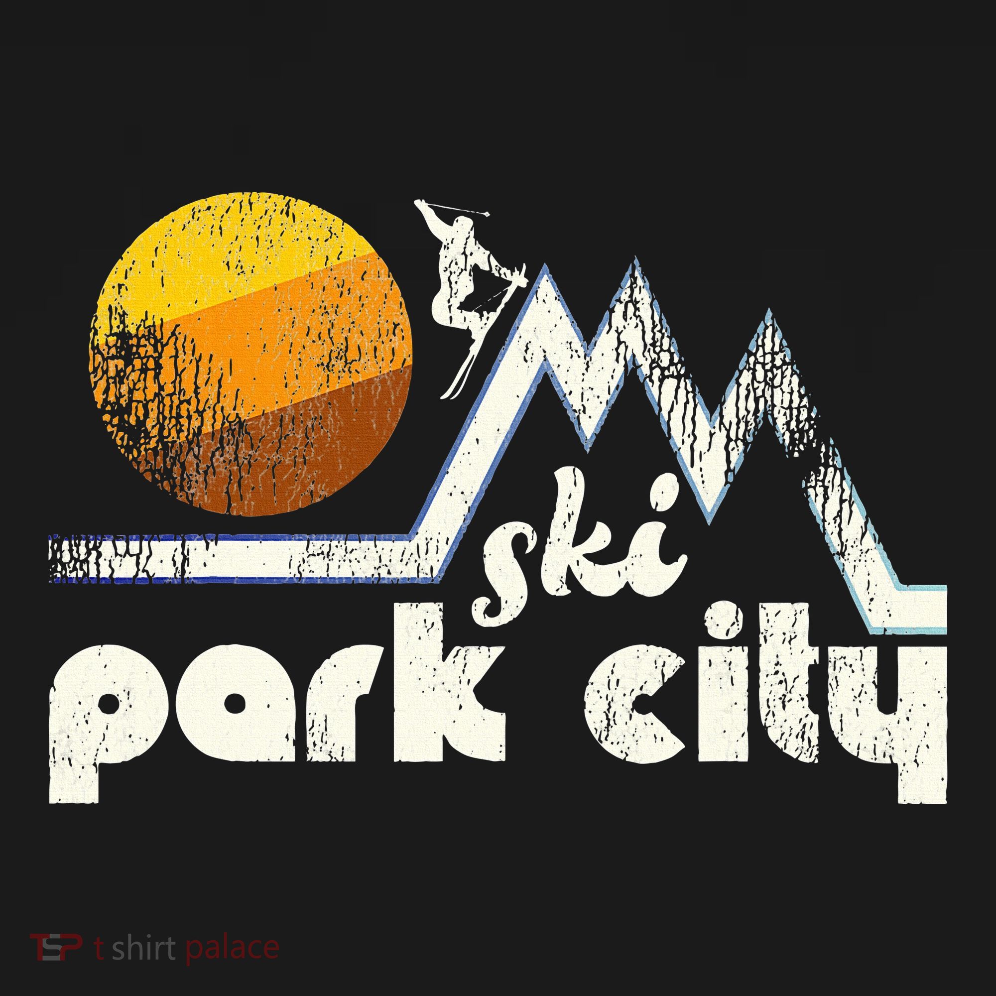 70s Style Ski Park City Utah Coaster